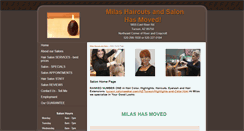 Desktop Screenshot of milashaircuts.com