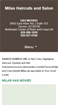 Mobile Screenshot of milashaircuts.com