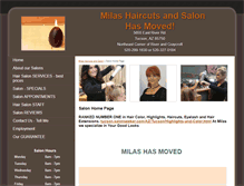 Tablet Screenshot of milashaircuts.com